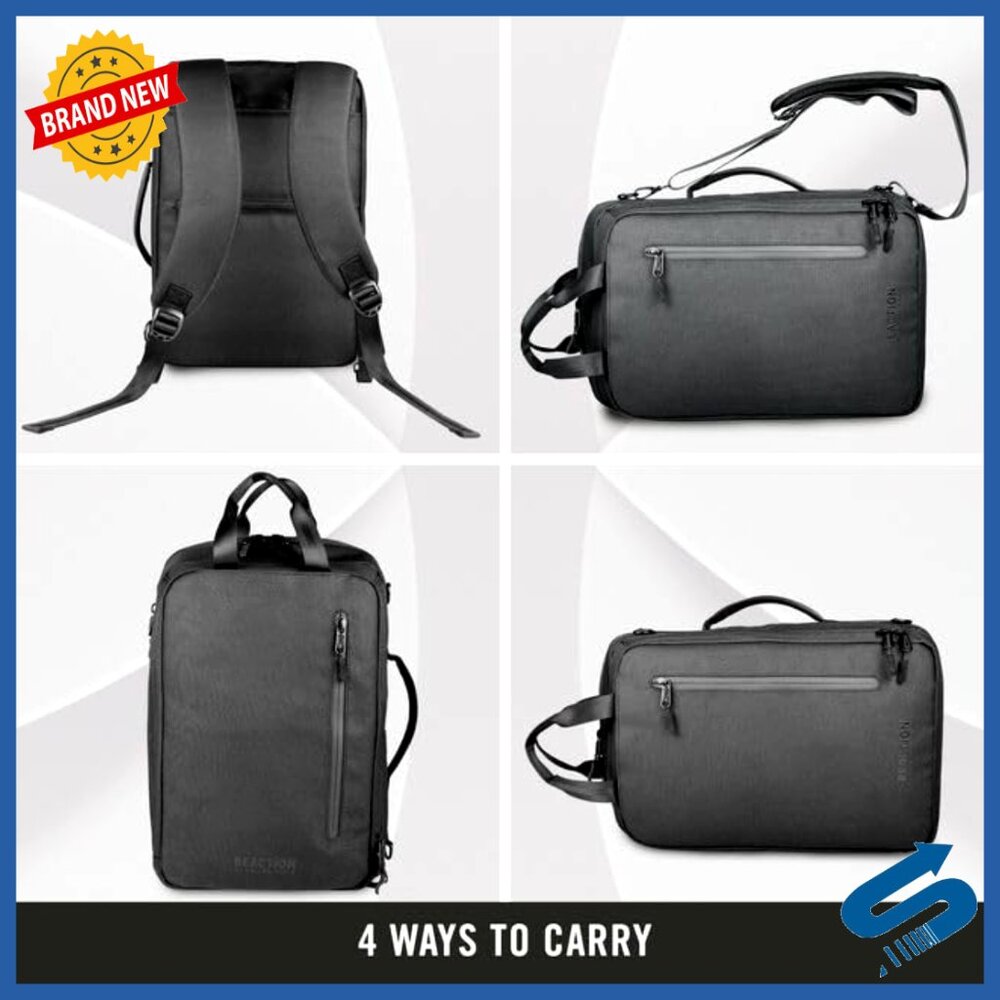 Convertible Tech Backpack Briefcase Polyester Dur… - image 3